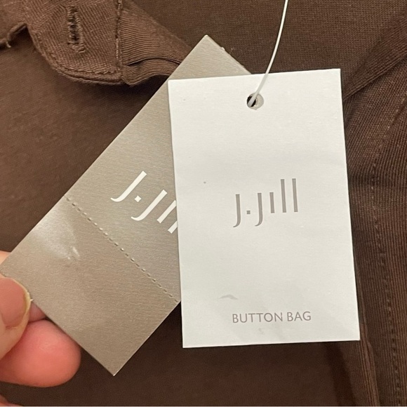 J.Jill women’s size Medium top Button Down Cotton Modal Blend lightweight - Picture 3 of 11